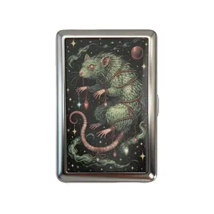 Metal Wallet Vintage Case - Jewelry Storage Holder, Multi-Functional Metal Tin Box, Versatile Trinket Business Card ID Holder