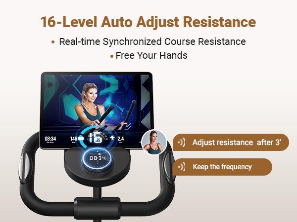 MERACH Elliptical Machines for Home Gym, 330lbs Compact Elliptical Exercise Machine with Hyper-Quiet Magnetic Driving System 16 Resistance Levels