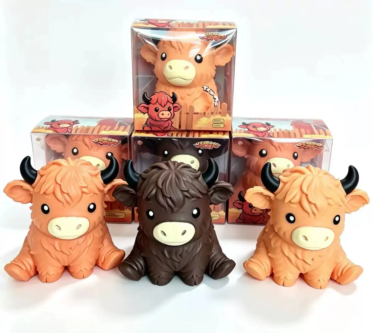 Highland Cow Squishy Stress Relief Toy, Classic & Novelty Toy