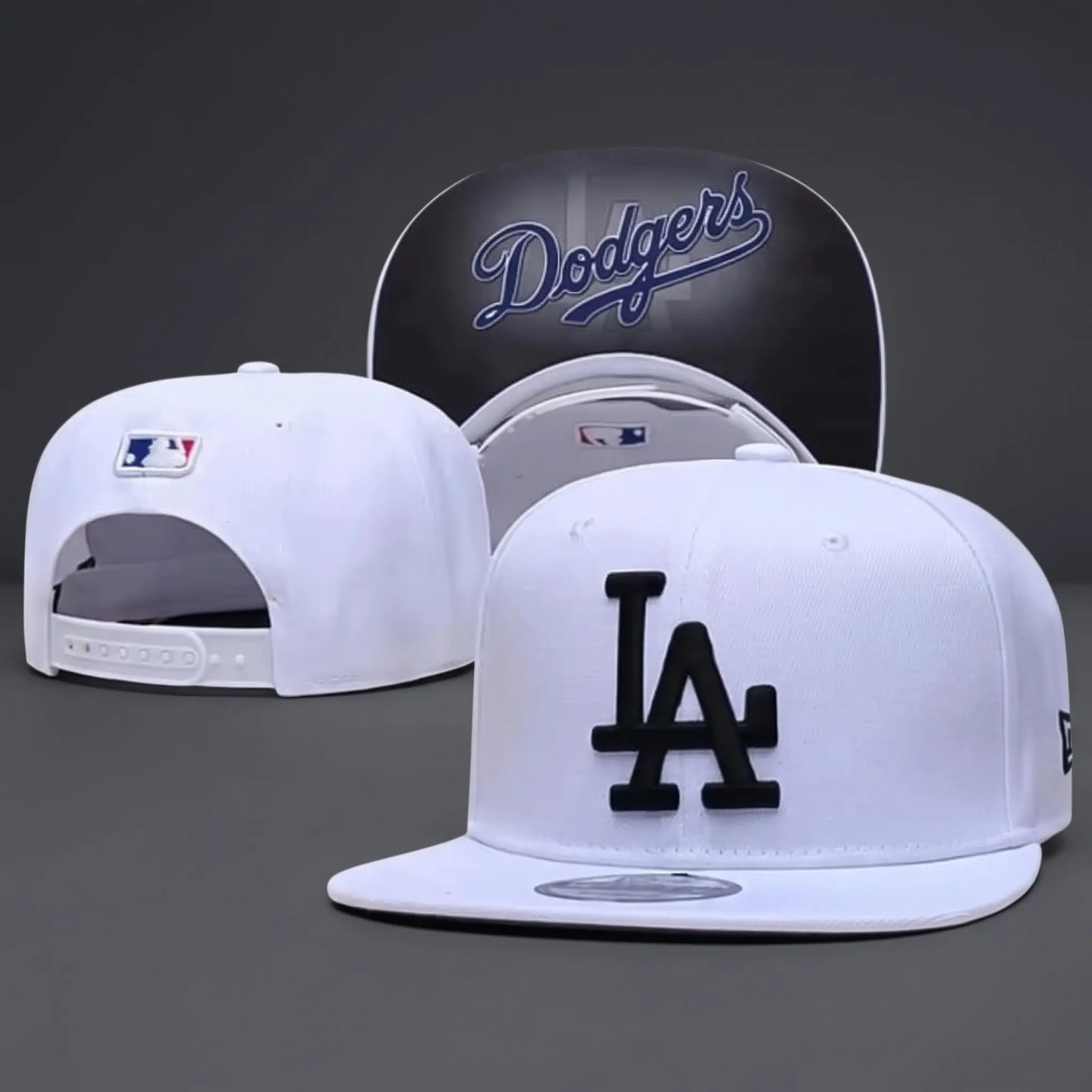 New era Los Angeles Dodgers LA Embroidered Flat Brim Snapback Baseball Cap