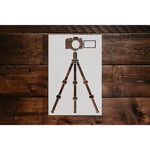 Camera Stencil - Art and Wall Stencil