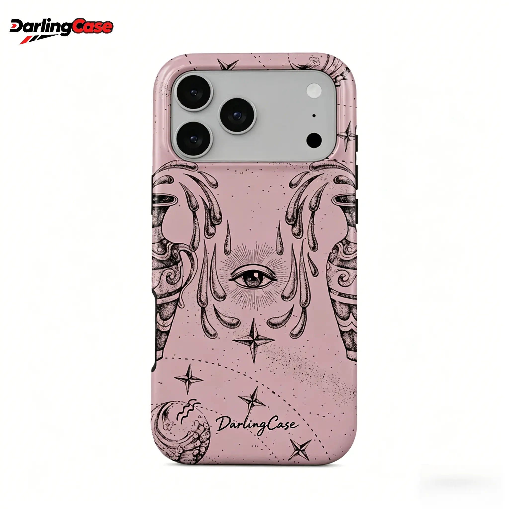 DarlingCase Zodiac Constellation Silicone Case - Capricorn, Gemini, Scorpio, Durable, Custom Mystic Astrology Aesthetic, Shockproof, Eco-Friendly, American Retro for iPhone 1-17 Pro Max | Protection, Dressy Ethnic Mobile Accessory