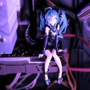 Initial D Future Miku Mini Devil Press Noodle Bag Handheld Model Display Piece, Collectible Anime Figure, Perfect Gift for Fans, Collectible Items