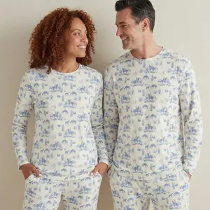 Adult Pajama-Set Bamboo Western Sky