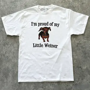 Little Weiner Funny Casual Meme Shirt 100%25 Cotton Tee 6 OZ