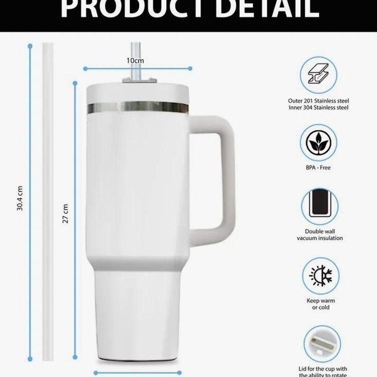 1 Piece Lyrichard 40 oz < Supernatural >   TV Series Inspired Thermos Cup - Retro Winchester Brothers Design (With Handle, Leak-Proof Double-Wall Insulation, Can Keep Drinks Hot or Cold for a Long Time, 304 Stainless Steel Travel Cup