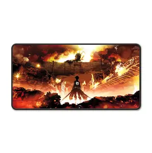 Titan Extra Large Gaming Anime Mousepad - Anti-Slip Rubber Base Nostalgic Mousepad