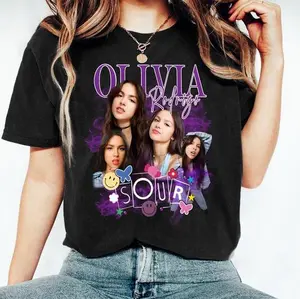 Vintage Olivia Tour 2024 Shirt Unisex Comfort vintage T-shirt The Guts World Tour 2024 Merch