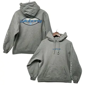 Vintage Billabong Hoodie, S Surf Skatewear Y2K Gray Pullover Retro Spellout Hoodie, High-Tech Printing, Cotton Fabric, Comfortable & Durable, Best Sellers, Hoodie For Women