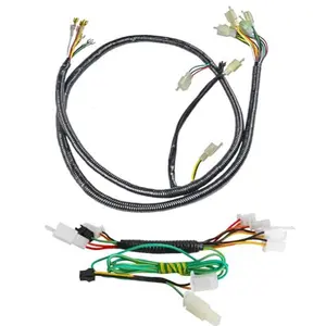 Go Kart Brushless Motor Wire Wiring Harness Loom with Reverse 1450mm (57 inch) and Auxiliary Wiring Harness for Electric Scooter ATV UTV Drift Trike Quad Buggy Dune Moped 4 Wheeler Tricycle EK2-BM