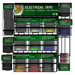 Duck 284094 Electrical Tape Planogram Rack - 26x23 in. Tool Storage Holder for Home Supplies Organization