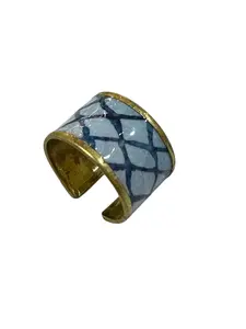 Fish Net Cigar Band Ring