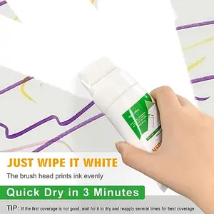 Small Roller Brush Wall Repair Tool, Wall Roller Brush Set Tool, Suitable for Repairing The Wall with Latex Paint (1 Pcs, 120g, White)