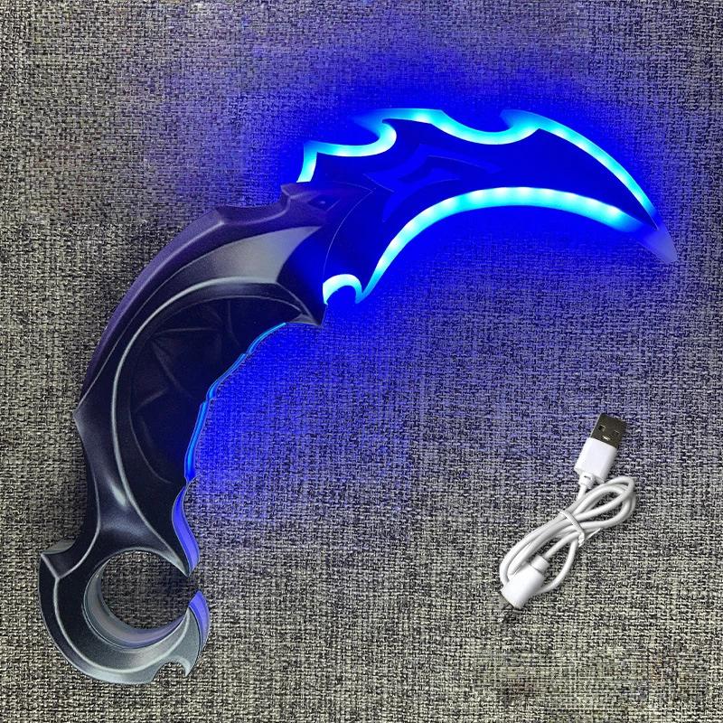 New Gift Role-Playing Prop: Fearless Rechargeable Glowing Weapon Model Contract - Claw Knife/Cool Toy Knife Champion Edition, 2026 Gamer Gift Collectible Prop Toy
