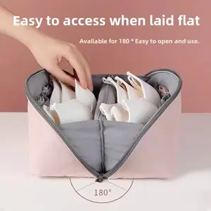 Three-in-one underwear storage bag, travel organizer bag, portable clothing and sock packing bag for travel luggage