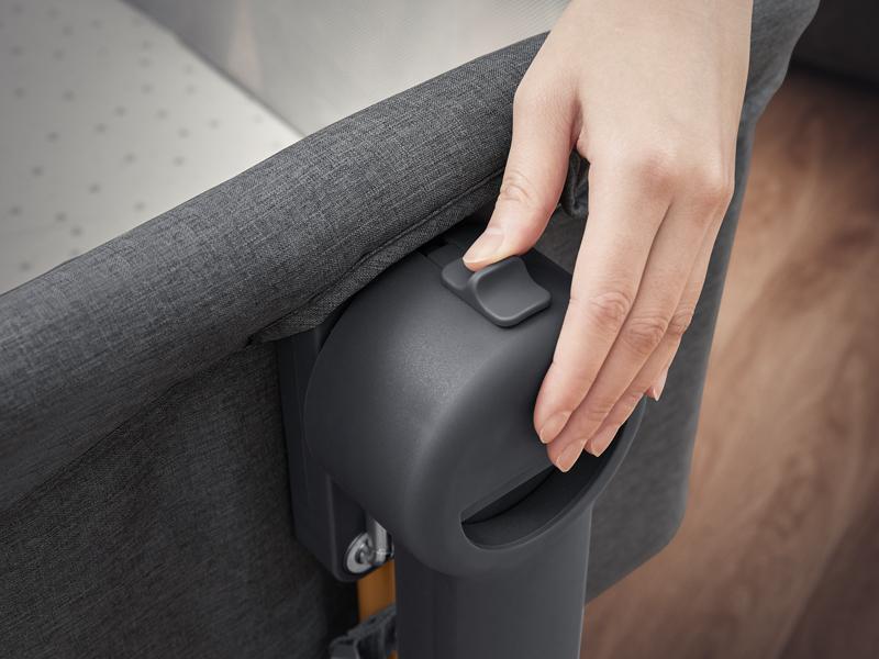 Angelbliss 3 in 1 Baby Bassinet with Comfy Mattress, 6 Height Adjustable, Easy Folding, Portable Bedside Crib for Newborn Infants