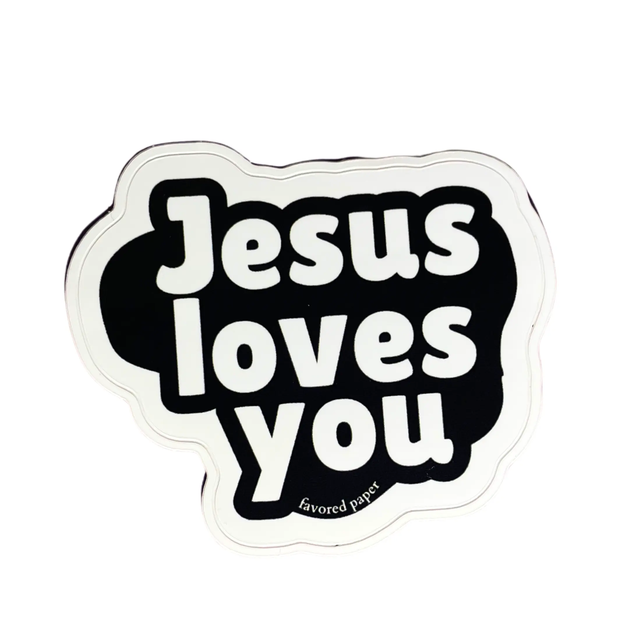 Jesus Loves You laptop sticker Jesus Loves You laptop sticker