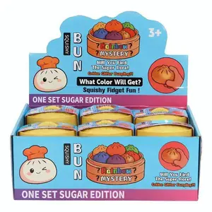 Durable Silicone Squishy Bun Dumpling Set - Sugar Edition, Anxiety Relief Products, Stress Relief Tools for Squishy Sensory Play, Sensory Stress Reliever