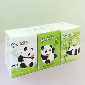 Panda Anniesa 18-Piece Travel Tissue Set Compact Handkerchief Facial Tissues &   for Cleaning Needs Napkin Sheets probiotic wipes use face towels