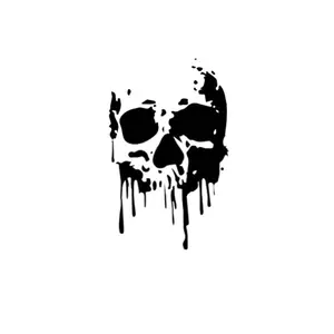 Ghost Zombie Skull Vinyl Sticker, Car Stickers, Perfect for Halloween, Trucks, and Cars, Durable and Easy to Apply, Ideal for Decorative Use