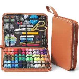 Large Sewing Kit for Adults: 232 count Sewing Supplies for Hand Mending Clothes  Repair for  Travel Dorm - 2026 Christmas Gifts for Mom Grandma Students Beginner (Brown)