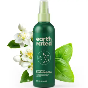 Earth Rated | Dog Deodorizing Spray - Odor Control & Coat Conditioner, White Tea & Basil Scent, 8 oz, Natural Grooming, Hypoallergenic & Cruelty-Free Earth Rated | Dog Deodorizing Spray - Odor Control & Coat Conditioner, White Tea & Basil Scent, 8 oz, Natural Grooming, Hypoallergenic & Cruelty-Free
