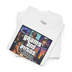 Grams and Autos, Chicago Edition - GTA-parody T-Shirt