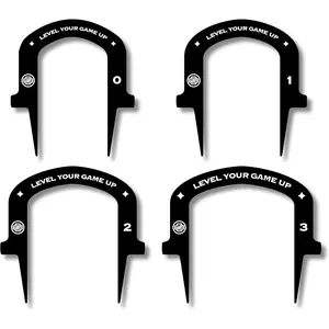 Golf Putting Aid Set, 4 Pack Putting Gates for Indoor and Outdoor Practice Golf Training Accessories, Stroke Control Accuracy and Portable Practice for All Skill Levels