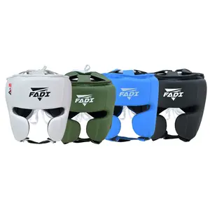 FADI SPORTS A2 Series Matte Leather Headgear for Boxing & Martial Arts with Lace-Up Closure Durable Cowhide Leather