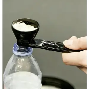 remium Multi-Function Powder Funnel Spoon, Food-Grade Plastic, BPA-Free, Easy Rinse & Clean, Accurate 2-Tablespoon Measurement, Perfect for Protein Powder, Creatine, Pre-Workout, Milkshakes & Daily Kitchen Use
