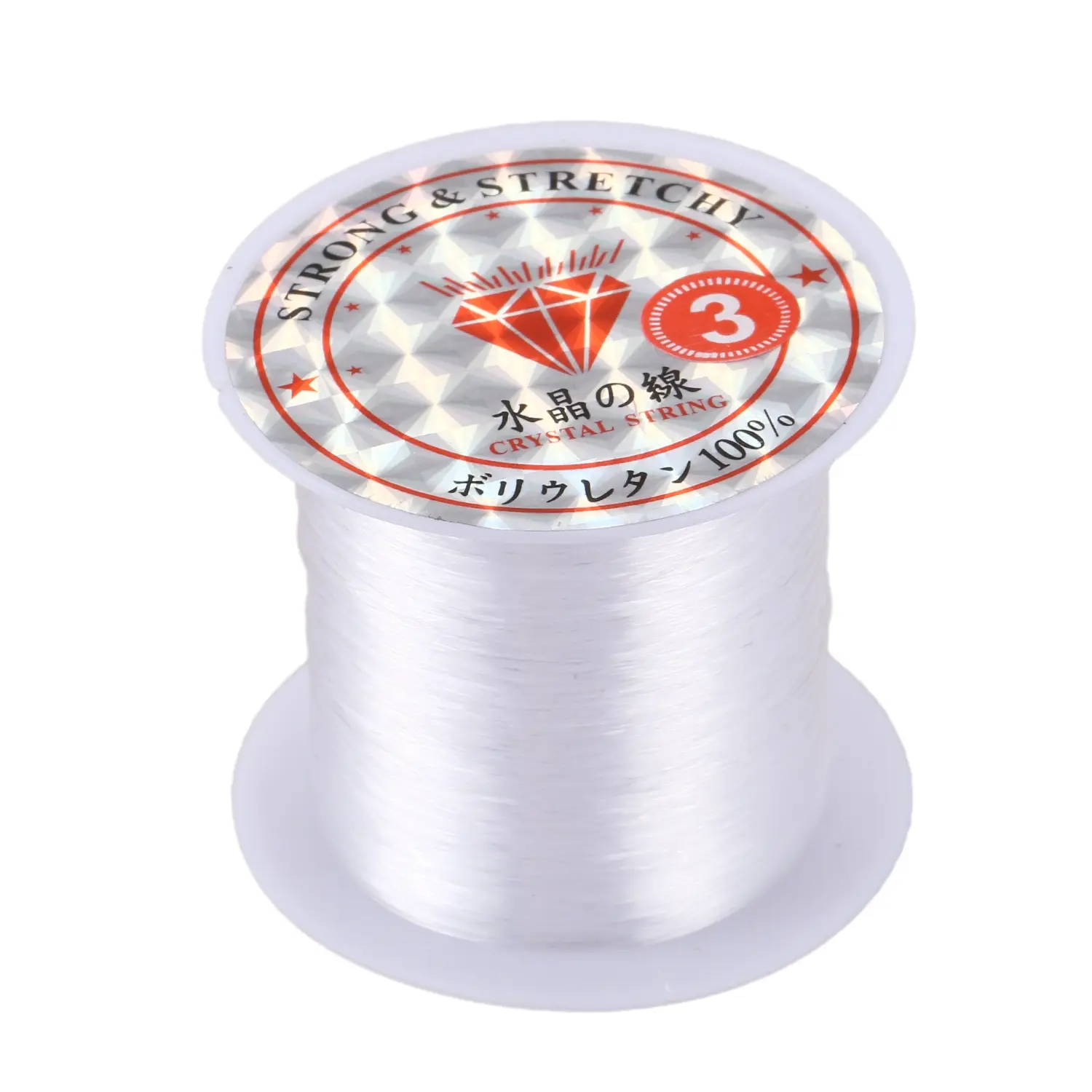 Jewelry Beading Thread 0.3mm Dia. Clear Nylon Fishing Line Spool 17 Lbs Jewelry Beading Thread 0.3mm Dia. Clear Nylon Fishing Line Spool 17 Lbs