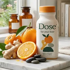DOSE Natural Liver Cleanse, 2oz/Bottles, Turmeric & Milk Thistle, Non-GMO, Vegan, US Stock, Fast Shipping