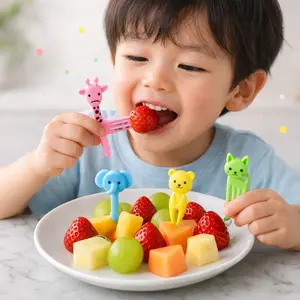 Cute Animal Food Picks for Kids – 30-Pack Bento Decorations  Fun Cartoon Toothpicks for Lunchboxes, Baby Showers & Parties