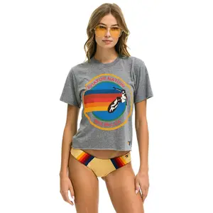SIGNATURE MALIBU BOYFRIEND TEE - HEATHER GREY