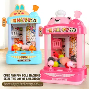 Doll catching machine - cartoon design, rabbit and bear shape, no battery, USB direct connection to exercise children's hands-on ability, suitable for Christmas and New Year birthday gifts Play Kitchen Set Play Kitchen Accessories dollhouse