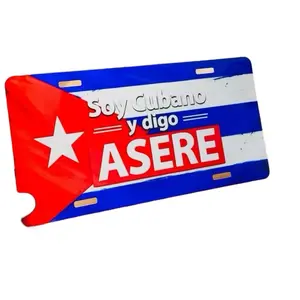 Chapa de Carro Cubana – Soy Cubano y Digo Asere Signage Acrylic Plaque Home Decor Products