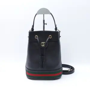 Pre-owned GUCCI Calfskin Shoulder Bags Ophidia Black Shoulder Bag T10415649