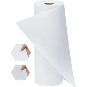 Iron-On Fusible Fleece Interfacing: 11.8 Inches x 10 Yards Medium Weight One-Sided Loft Iron On Fusible Fleece White for Quilting Tote Bags and Home Decor