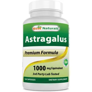 Best Naturals Astragalus Extract 1000mg 120 Capsules Non-GMO Gluten Free 3rd Party Lab Tested Premium Formula, Sodium, Milk
