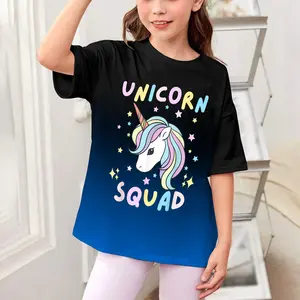 Unicorn Squad Cute Rainbow Lover Family Birthday Girls Party T-Shirt