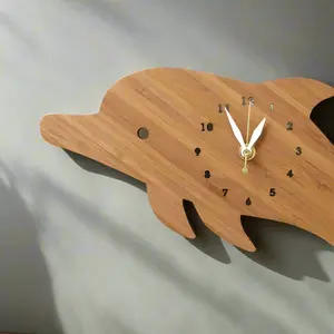 Bamboo Dolphin wall clock
