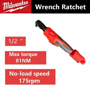 Milwaukee M12 1/2" Ratchet Tool – Compact Power for Car & Garage – Brushless, 75N·m Torque, LED Lighting, Ergonomic Grip, Compatible with REDLITHIUM 12V Batteries