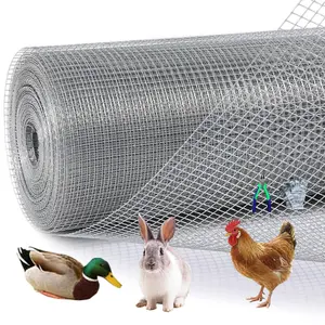 48inch x 100ft Hardware Cloth 1/4 inch Chicken Wire Fencing 19Ga, Roll with Snips/Gloves  Hot Dipped Galvanized After Welding Garden Plant Supports Welded Metal Chicken Wire Fence Poultry Animal Netting Cage Screen