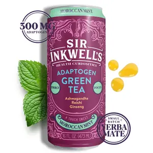 Adaptogen Infused Moroccan Mint Green Tea (12 Cans)
