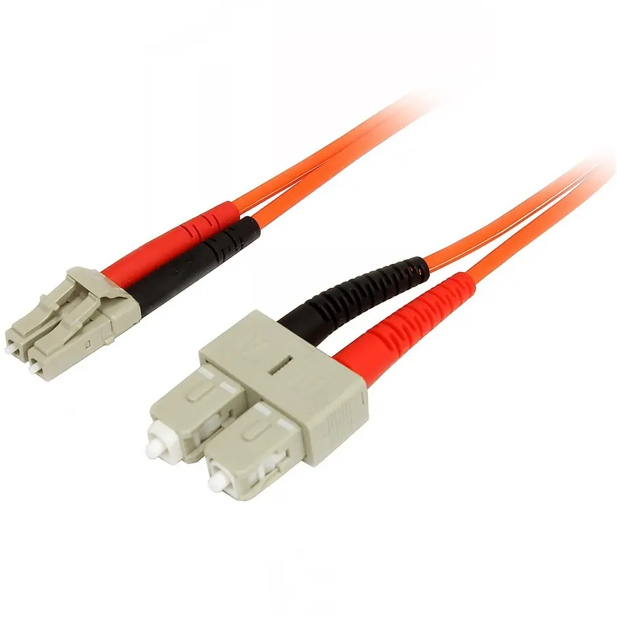 StarTech 1m LC/SC Multimode Fiber Optic Cable 50FIBLCSC1