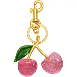 Cherry Keychain & Bag Charm - Cute Cherry Accessories for Women - Gift Walletchain