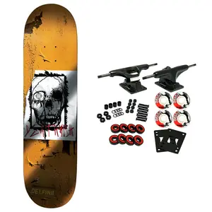 Deathwish Skateboard Complete Pedro Delfino Torn 8.25" x 31.5"