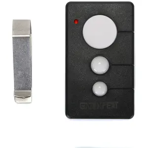 3-Button Wireless Remote Control for Sliding Gate Opener, Easy to Install Wireless Transmitter Compatible with 433.92MHz Gate Openers, Suitable for In-car Use