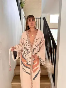 Robe for Her, Double Layer Muslin Bathrobe, Organic Woven Cotton Loungewear, Christmas Robe Gift, Unisex gift, Gift Robe