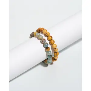 Beachcomber Mala bracelet stack